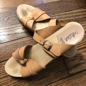 Loeffler Randall Nude Lotte Clogs Size 38